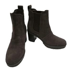 UGG Hazel Ankle Boots Mole Suede 1103766 Heel Waterproof Women's Size 6.5 US